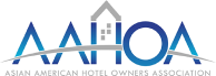 Asian American Hotel Owners Association logo.